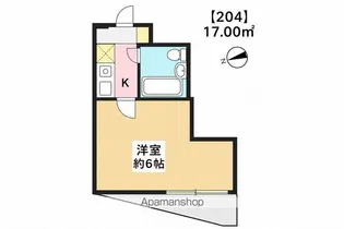 プレステージ三鷹【204号室】の間取り