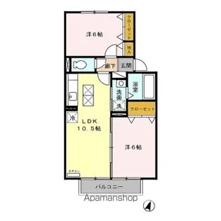 リバティーベル III【I102号室】の間取り