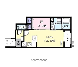 グランディール【1階】の間取り