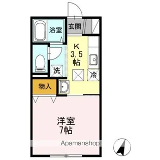 エレーネ花園【1階】の間取り