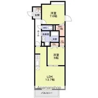 FOREST MAISON NERIMA HEIWADAI【2階】の間取り