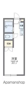 レオパレスコーポ藤沢【1階】の間取り