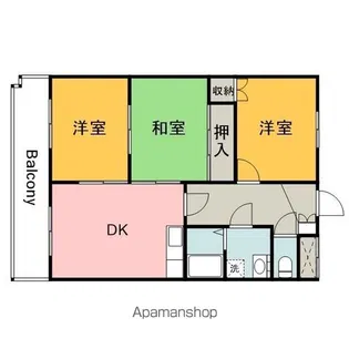 第3大上ビル【202号室】の間取り