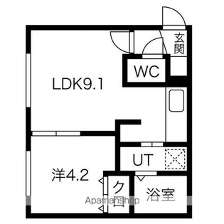 Wynn白石(ウィン白石)【3階】の間取り