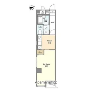 東京都杉並区高円寺南2丁目【マンション】の間取り