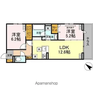 レジデンスヒルトップX XI XI【1階】の間取り