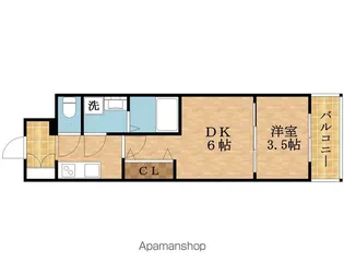エスリードレジデンス大阪谷町ザ・マークス【4階】の間取り