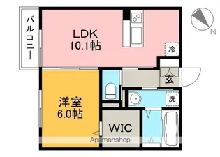 ホープ A棟【2階】の間取り