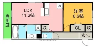 メルベーユ【1階】の間取り