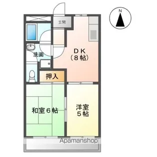 グリーンヒルズⅡ【1階】の間取り