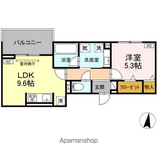 ルサンティエ白龍町【3階】の間取り