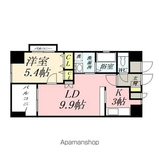 クレストシティ中井町【3階】の間取り
