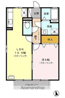 セジュールK【2階】の間取り