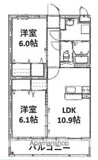 エムズフェルト 大在北【1階】の間取り
