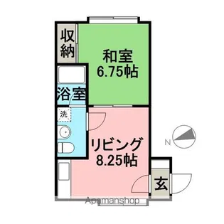 BEGIN−1【201号室】の間取り