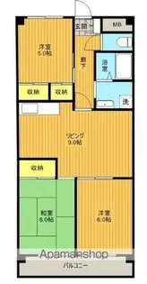 第2サンパレス國分【5階】の間取り