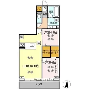 ローテ ベルク【1階】の間取り