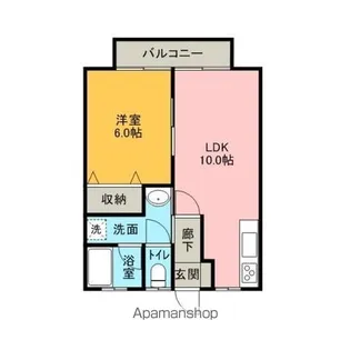 レジデンスウェルカムA【2-2号室】の間取り