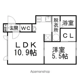 COLLINA LUCE【1階】の間取り
