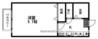 ハイツロックラージA【2階】の間取り