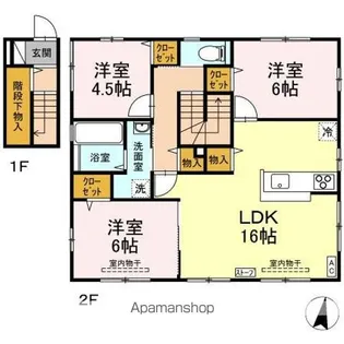 グレイスI【2階】の間取り