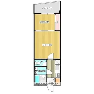 TURTLE LIFEひかり【402号室】の間取り