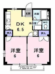 エクセレントハイツ鳴神【1階】の間取り