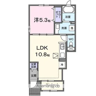 ベル リュミエール【1階】の間取り
