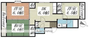 フェアウィンド鹿島【403号室】の間取り