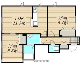 アドニス【1階】の間取り