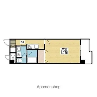 1Kの間取り画像