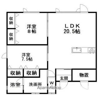 アルファX【2階】の間取り