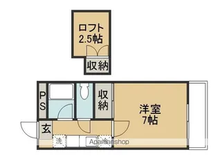アリス滝道第一【202号室】の間取り