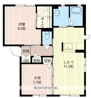 群馬県太田市下浜田町【アパート】の間取り