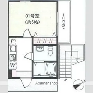 ロジュマン東海大学前【1階】の間取り