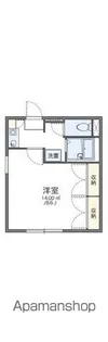 レオパレスメローネⅡ【1階】の間取り