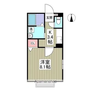 インペリアル1【201号室】の間取り