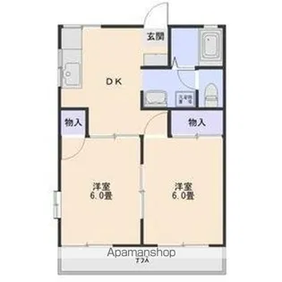 アップライゼB【1階】の間取り