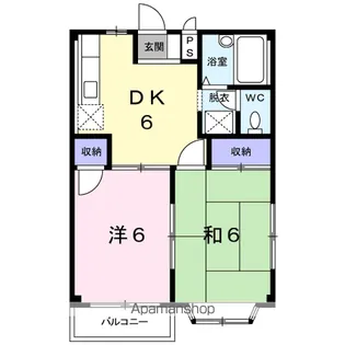 エルディムモモセ【2階】の間取り