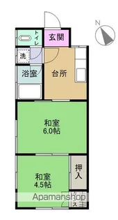 穂積ハイツ【203号室】の間取り