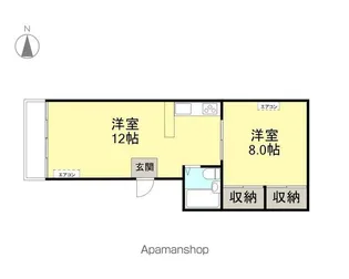 ディセントハウス【302号室】の間取り