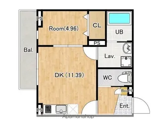 ラテンドール東千葉【1階】の間取り