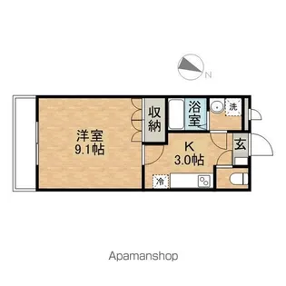 Angel Garden【101号室】の間取り