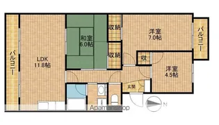 メゾンクレール【2階】の間取り