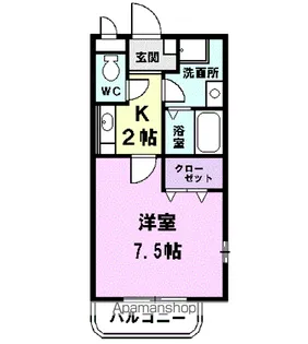 ヴィラアウローラ【2階】の間取り