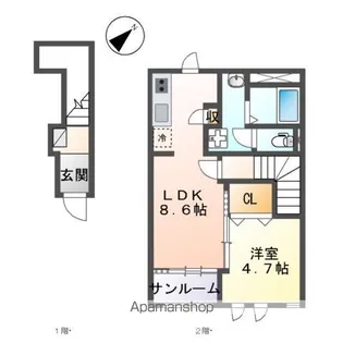 エンプレスⅥ【2階】の間取り