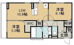 グランディール【2階】の間取り