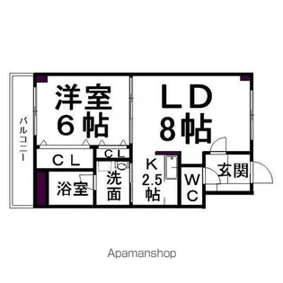 ラピュタエースマンション【2階】の間取り