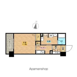 パークキューブ板橋本町【3階】の間取り