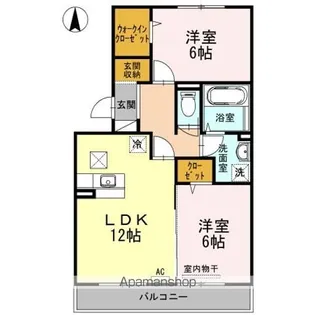 ルミエール手城 C棟【1階】の間取り